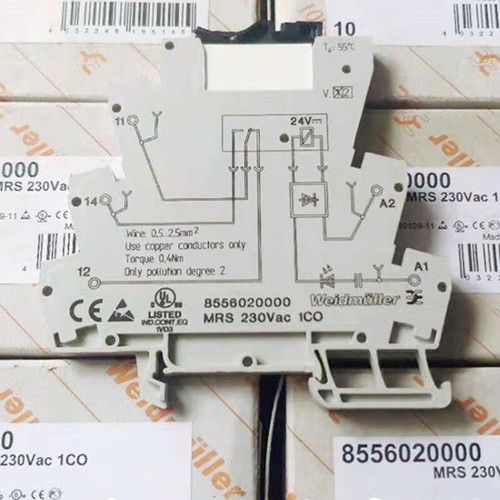 5Pcs WEIDMULLER RSS113024 24VDC Power Relay with 8556020000 MRS 230Vac ...