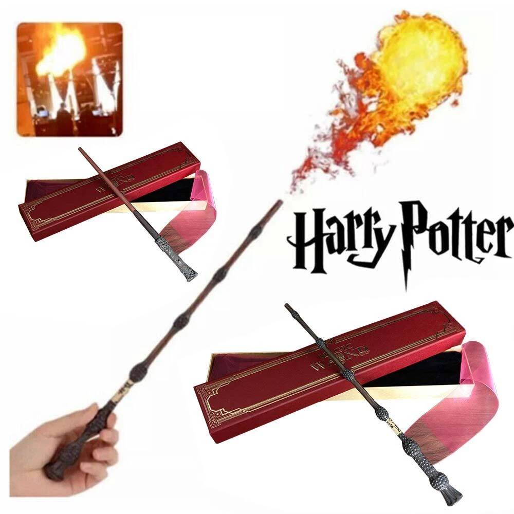 Real Working Harry Potter Wand Harry Potter Hermion Dumbledore Wand Real Flame Shooting Wand Real Fire Gifts UK | eBay