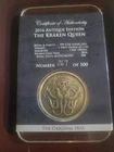 2016 Kraken Queen Slave 1 Oz. .999 Antique Silver Limited Edition #267/500