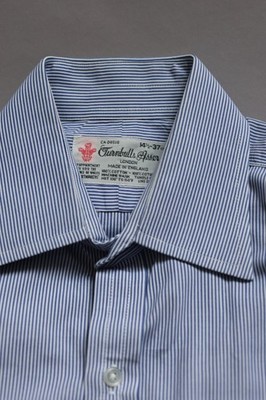 Turnbull Asser Hemd 14.5 37 gestreift klassisch mit Umschlagmanschette