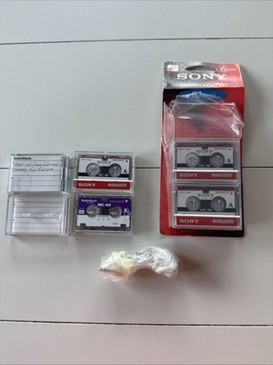 Sony MC-90 Microcassette audio tapes