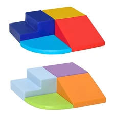 Qaba Foam Play Set for Toddlers and Children Crawling or Sliding