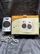 Benwin CLT15  Vintage Multimedia Computer Stereo Speakers 90s Plug Play for PC