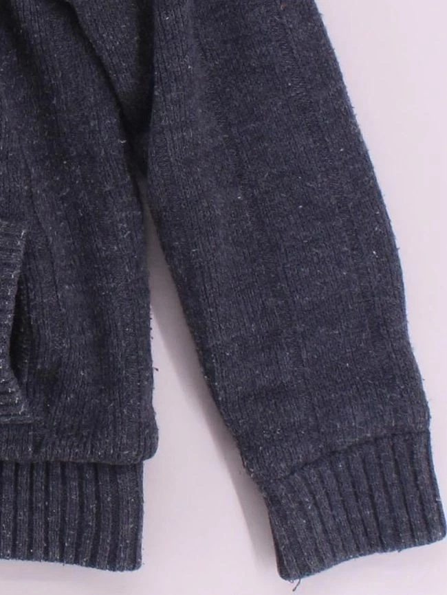 Sudadera con Capucha Lee Cooper Hombre M Gris Acrílico con Poliéster, Poliamida Cremallera Completa