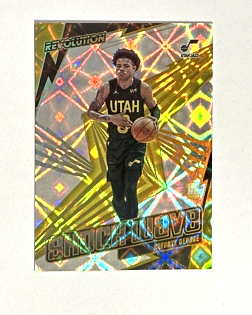 2023-24 PANINI REVOLUTION KEYONTE GEORGE ROOKIE CARD RC SHOCK WAVE GALACTIC