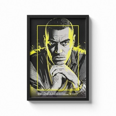 MARRACASH Poster personalisiert - Druck A4 A3 A2 mit Text und Qr Code