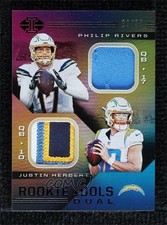 2020 Panini Illusions Black 20/50 Justin Herbert Philip Rivers #RI-4 1lc0