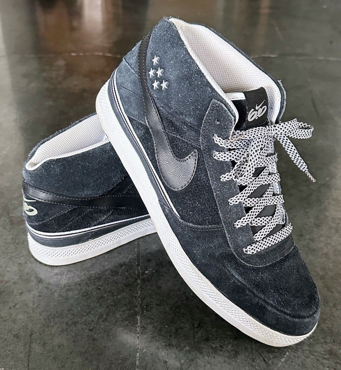 Nike 6.0 Mavrk Mid 2 386611-004 Sz 11.5 2010 Dirk Blue