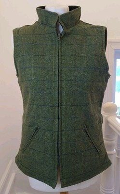 Alan Paine Tweed Weste Größe 10 Top Zustand Grün. AP2