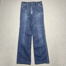 VTG 70s Dee Cee Bootcut Flare Jeans Mens Sz 28x32 Western Cowboy Rodeo USA