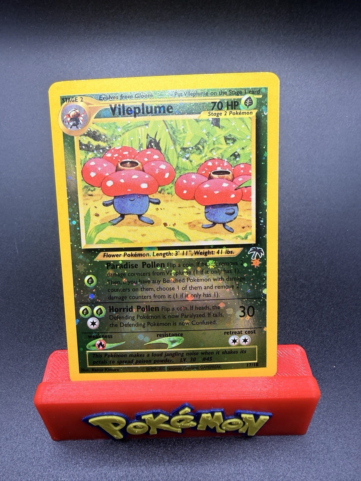 Pokémon TCG English NM Vileplume 17/18 Southern Islands Reverse Holo Rare Card-f