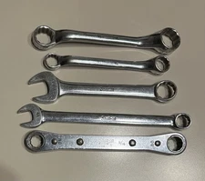 Snap-on 12 Point Combination Wrench Open Box End Off Set 1/2, 9/16, 11/16, 13/16