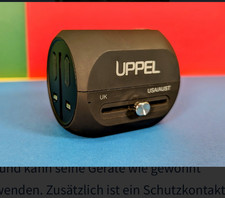 All-In-One Travel Adapter  Charger Dual USB useable in 150 Countries ,BLACK