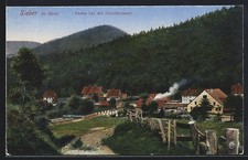 Sieber in the Harz Mountains, view near the forester's office, postcard