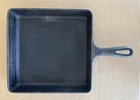 Vintage Griswold #8 Square Fry Skillet 28 A Cast Iron Small Block Logo