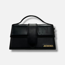 Jacquemus Women's Black Leather Magnetic Le Grand Bambino Crossbody Bag