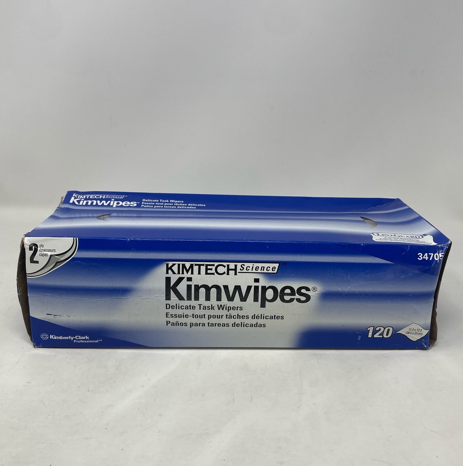 KIMTECH Science Kimwipes Delicate Task Wipers - 2 - Ply, 120 Wipes/Box
