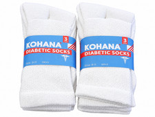 3-12 Pairs Diabetic Crew Socks Size 9-11 Cotton Healthy Circulation KOHANA