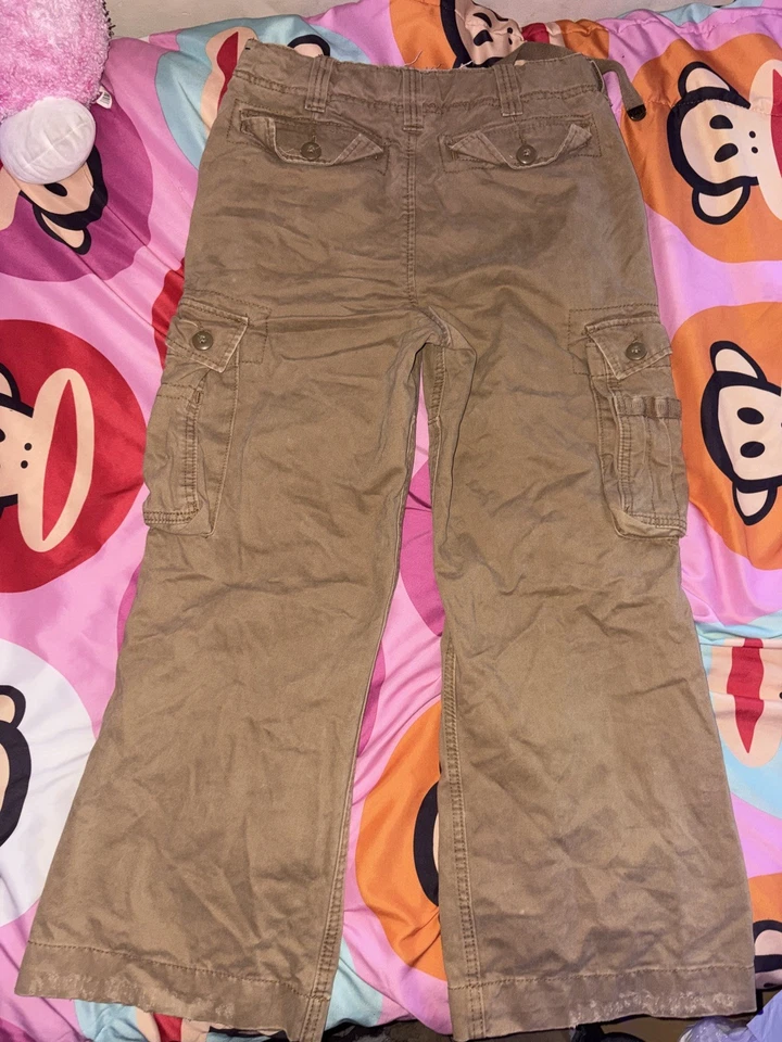 Y2K Abercrombie & Fitch Low Rise Flared Military Cargo Pants Womens W27L30 - Image 4 of 4