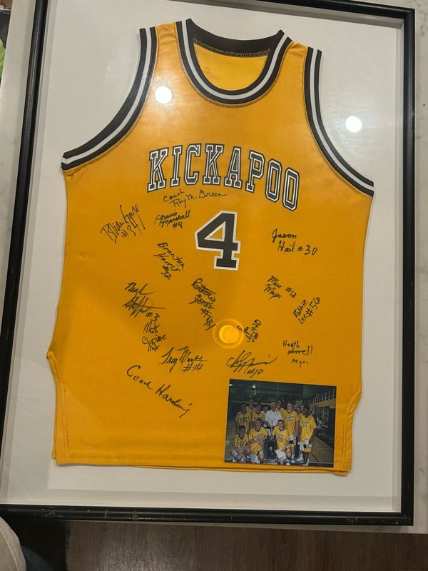 1990’s Kickapoo High School Springfield MO Basketball Jersey + Autographs + Pic