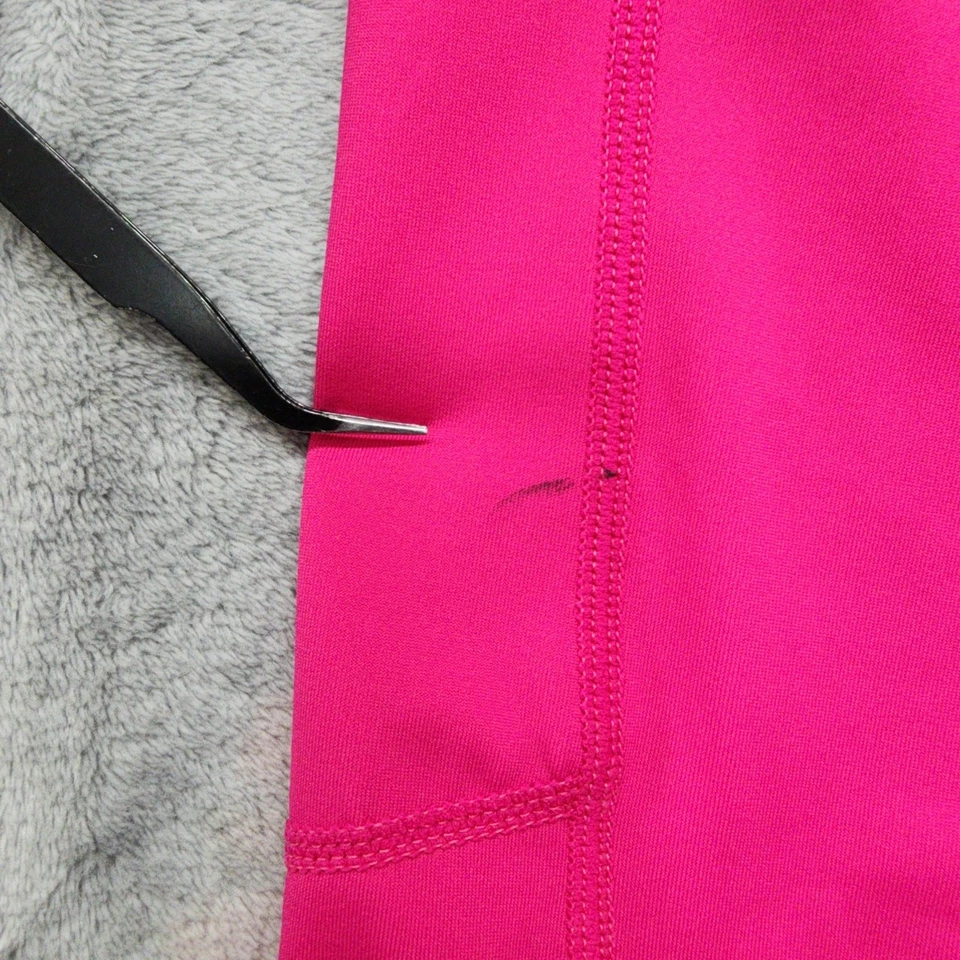 Zyia Leggings Mujer 6-8 Rosa Bolsillo Ligero y Apretado Tiro Alto Capri Entrenamiento Yoga Foto 3 de 4