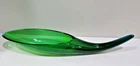 Blenko Art Glass 964 Cornucopia Horn Green 20.5” Vase MCM Winslow Anderson 1960