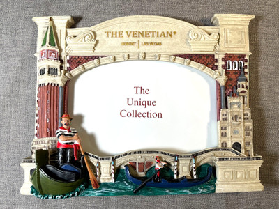 The Venetian Las Vegas Casino Resort 3D Souvenir Gondola Picture Photo Frame New