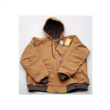 Berne Workwear HJ51BD Heritage Quilt Lined Hooded Jacket MEN'S SIZE XL (#L4-B1)