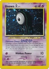 Pokémon TCG - Unown A - 14/75 - Rare - Holo - Neo Discovery [Lightly Played]