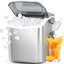 Antarctic Star Ice Maker Countertop, Portable Ice Machine 26Lbs Per Day, Grey 