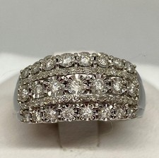 Sterling Silver .50 ctw Diamond Ring Size 7 R118