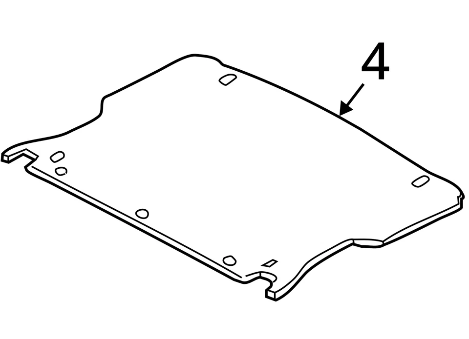 ADEQUADO PARA 2005-2007 MERCURY MARINER MAT - PISO 5L8Z7813046AAB - NOVO FABRICANTE DE EQUIPAMENTO ORIGINAL - Imagem 3 de 3