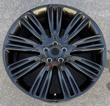 1 Used Black Range Rover Wheel 22 inch OEM Factory Spec Land 9012 LR099147