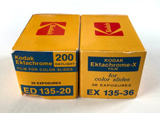 Vintage Lot Of 2 Kodak Ektachrome 35mm Color Film Expired
