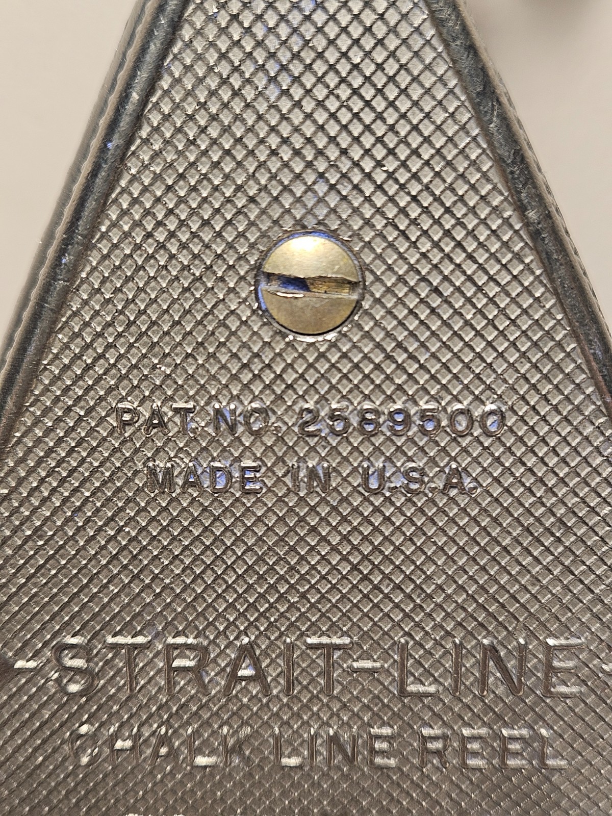 VTG Straight-Line Chalk Line Reel 5" Made in USA/w Blue Chalk/ 🎄FREE SHIPPING🎁