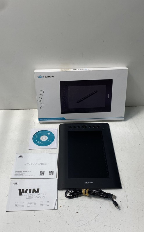 Huion H610PRO Graphics Tablet Digital Drawing Pad With Box Sold As Is