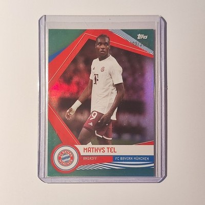 2023-24 Topps Bayern München Fan Set Mathys Tel Aqua Parallel /399 FCB-17