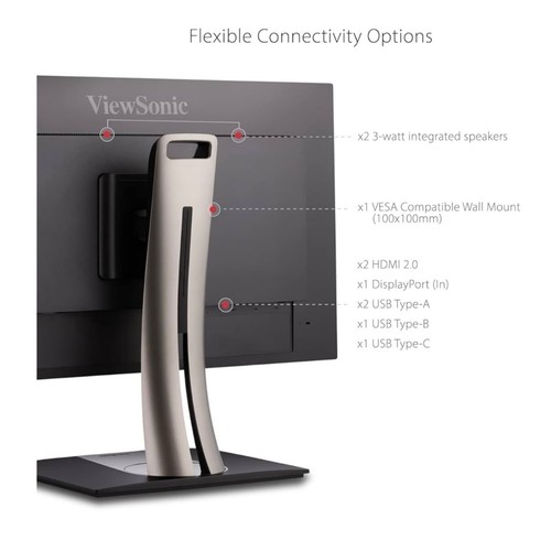 ViewSonic VP3456A Computer Monitor 34 Inch Ultrawide QHD 1440p Curved - Picture 18 of 19