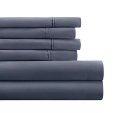 Noble Linens 4PC Stone Solid Microfiber Twin XL Bed Sheet Set Soft Wrinkle Free