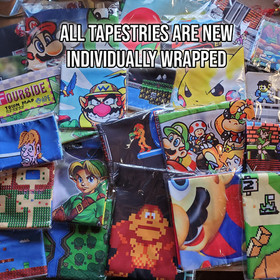 Double Dragon wall banner flag 5 foot tapestry 🐉 Classic NES game room pixels