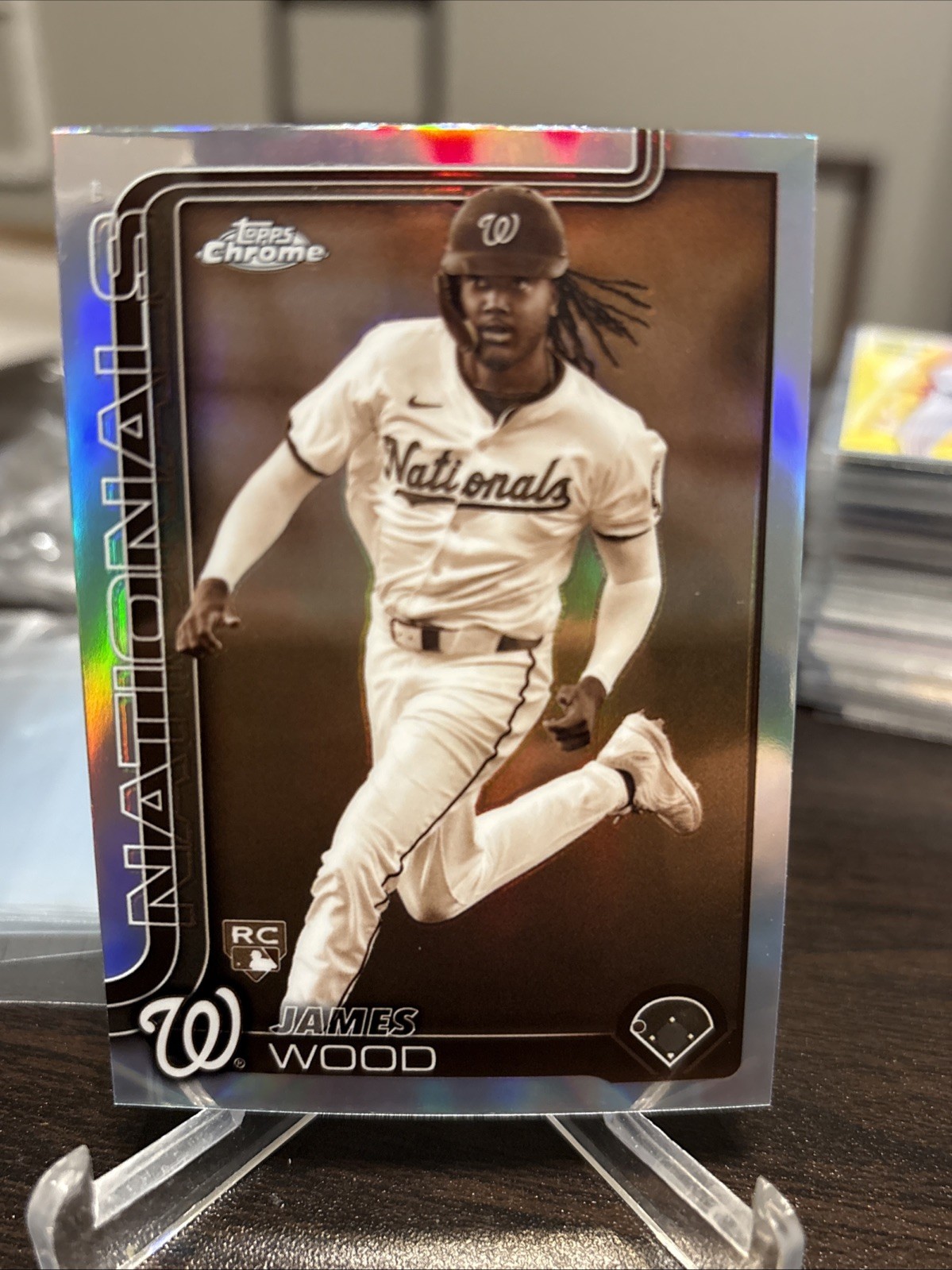James Wood 2025 Topps Chrome #132 Sepia Refractor Price Guide