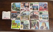 Vintage View-Master Reel Lot 13 Sets Disney Wizard of Oz Booklets 1950s 60s