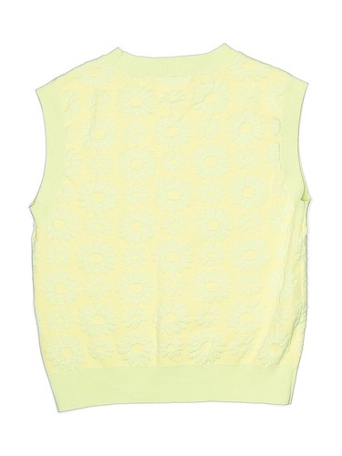 Zara Girls Yellow Sweater Vest 11 - Picture 2 of 2
