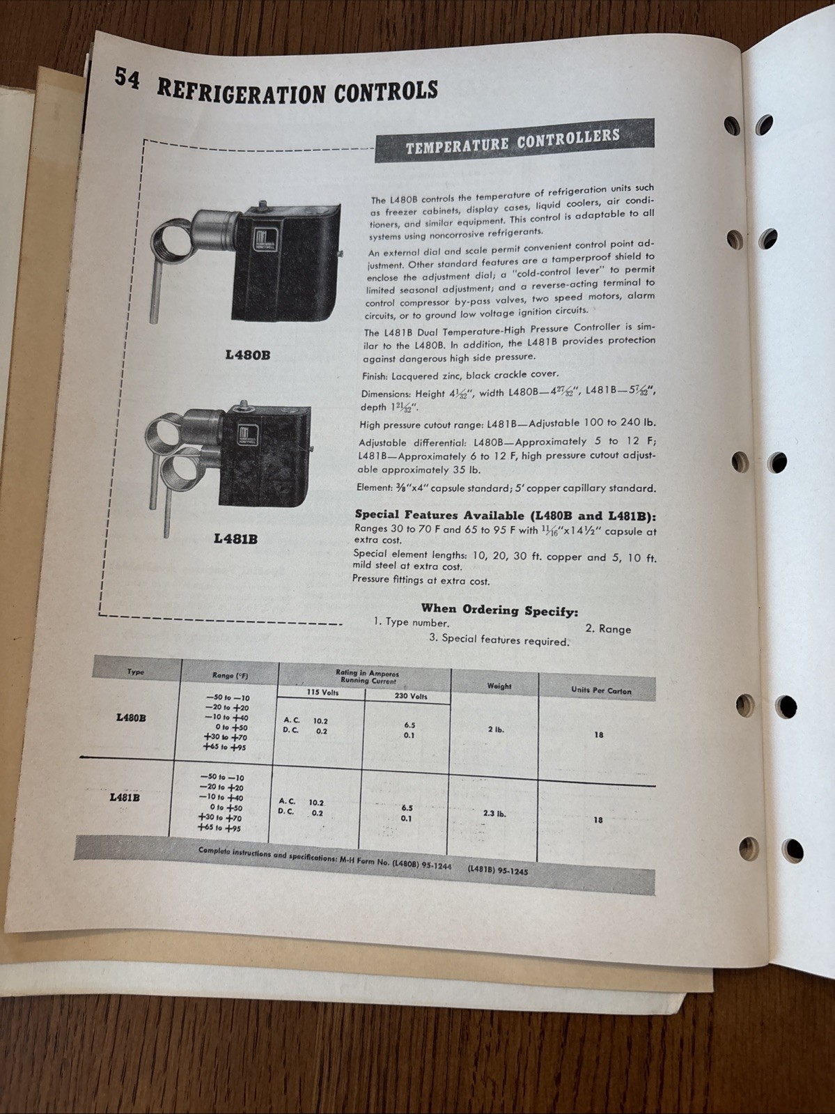 Vintage Honeywell 1952-1953 Catalog Automatic Heating Controls Advertising *READ
