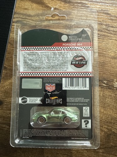 NEW IN BOX - HOT WHEELS RLC EXCLUSIVE MAGNUS WALKER "URBAN OUTLAW" PORSCHE 964 - Picture 2 of 2