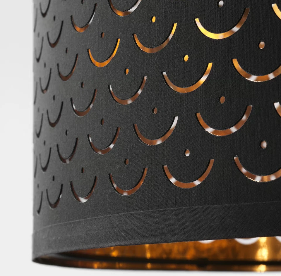 Ikea NYMÖ Lamp shade, black/brass-colour, 9 " - 303.408.33 - NEW - Image 3 of 4