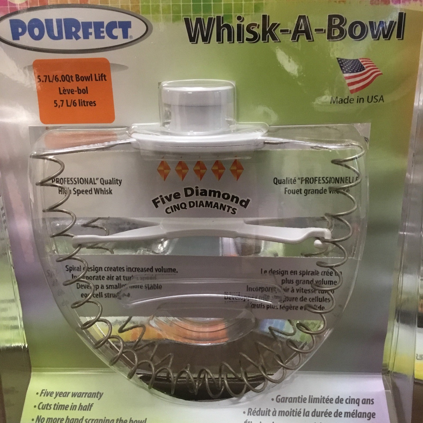 Pourfect Whisk-A-Bowl 6 Qt Fits KitchenAid Stand Mixers Lot Of 5 USA