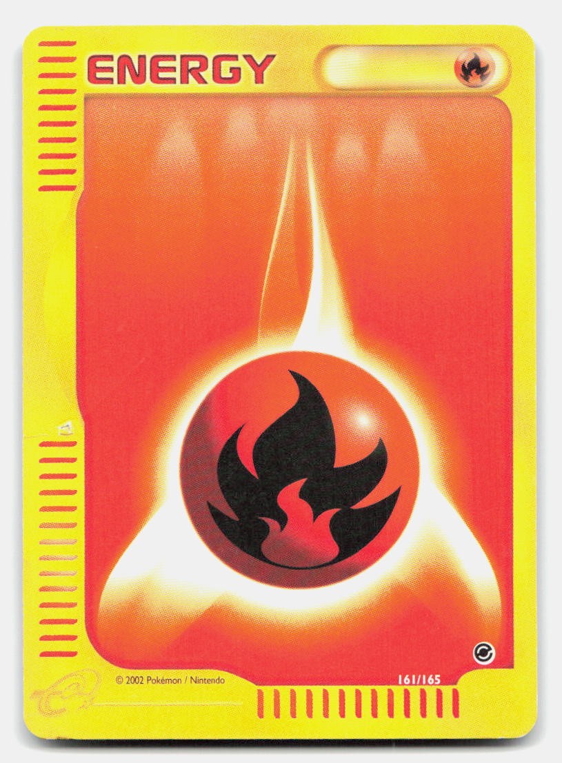 Fire Energy 161/165 Expedition Base Set Pokemon DMG