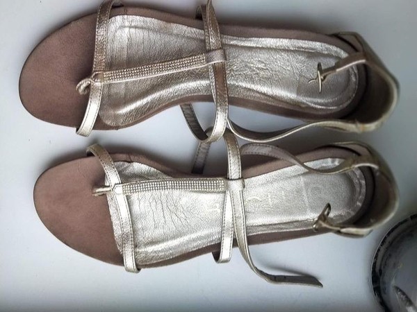 Women Unisa Heels Gold Suede 36