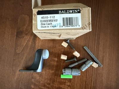 Baldwin 4510 2 Inch Solid Brass Floor Mounted Door Stop, Venetian Bronze